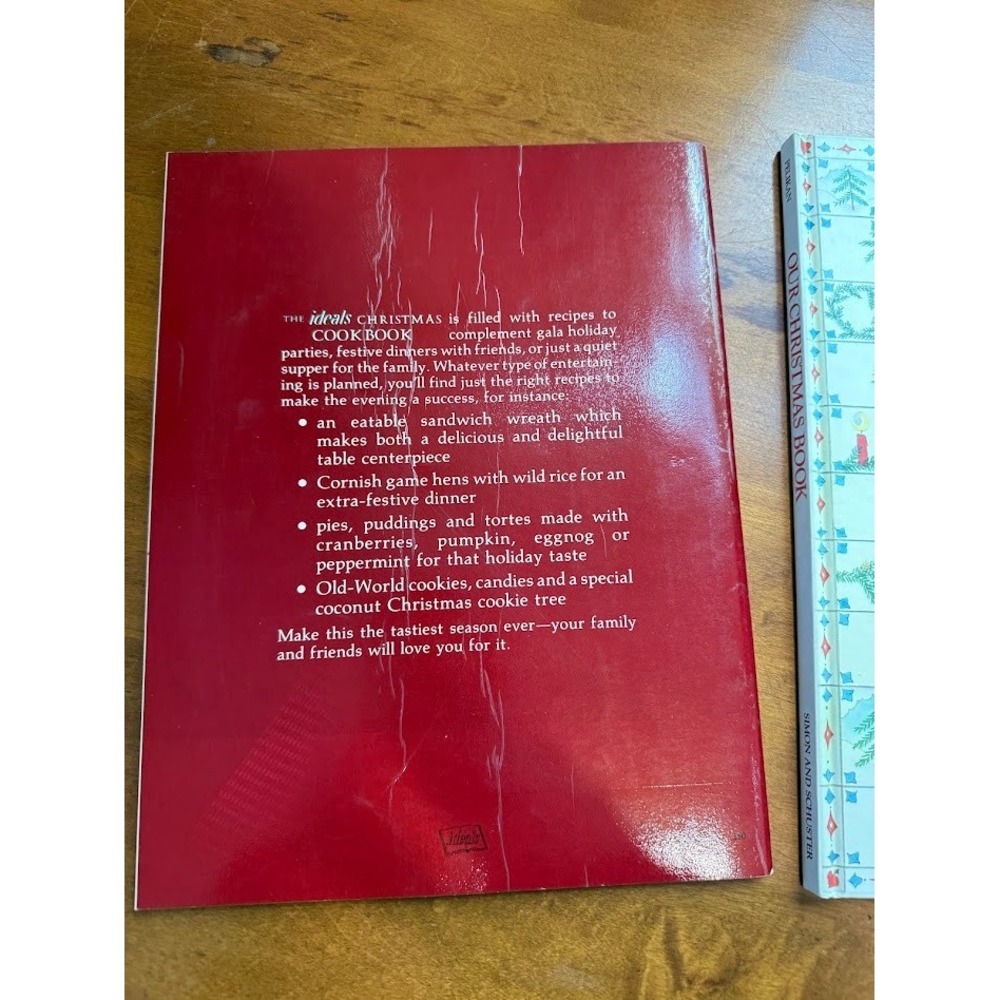 VTG Christmas Keepsake Kids Holiday Traditions Memories Book and VTG Cookbook - Picture 3 of 16